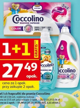 Żel lub kapsułki do prania Coccolino