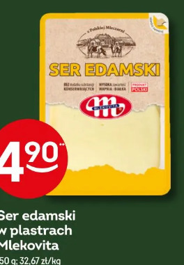 Ser edamski w plastrach Mlekovita
