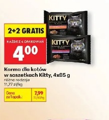 Kitty karma dla kotów w saszetkach, 4x85 g