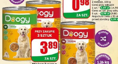 Mokra karma dla psa Doogy