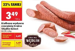 Kiełbasa wędzona czereśnią Kraina Wędlin Select