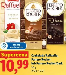 Czekolada Raffaello, Ferrero Rocher lub Ferrero Rocher Dark