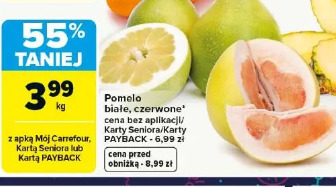 Pomelo białe, czerwone
