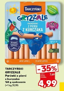 Tarczyński Gryzzale Parówki z piersi z kurczaka
