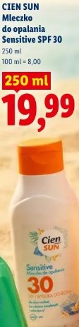 Cien Sun mleczko do opalania Sensitive SPF 30
