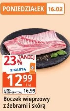 Boczek wieprzowy z żebrami i skórą