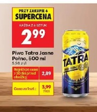Piwo Tatra Jasne Pełne