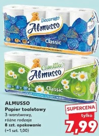 Almusso Papier toaletowy 3-warstwowy, różne rodzaje 8 szt. opakowanie