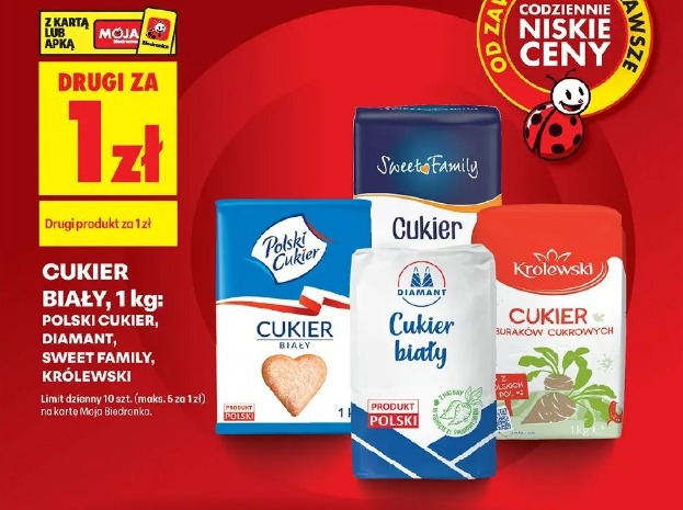 Cukier biały Polski Cukier, Diamant, Sweet Family, Królewski