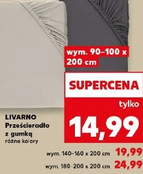 Livarno prześcieradło z gumką różne kolory