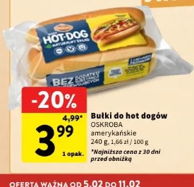 Bułki do hot dogów OSKROBA amerykańskie