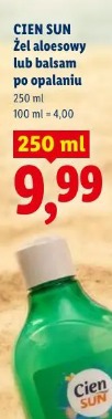 Cien Sun żel aloesowy lub balsam po opalaniu
