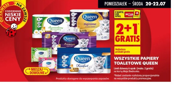 Wszystkie papiery toaletowe Queen