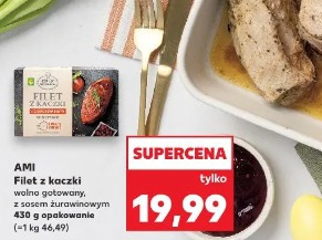 Ami Filet z kaczki wolno gotowany, z sosem żurawinowym