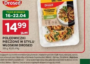 Polędwiczki pieczone w stylu włoskim DROSED