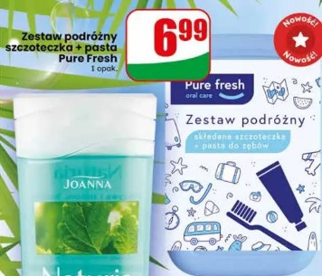 Zestaw podróżny szczoteczka + pasta Pure Fresh