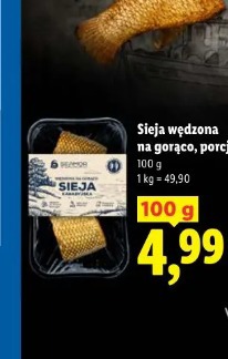 Sieja wędzona na gorąco, porcje SEAMOR