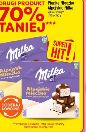 Pianka Mleczko Alpejskie Milka
