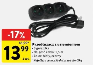 Przedłużacz z uziemieniem