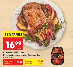 Kaczka z jabłkami Prosto do piekarnika Biedronka