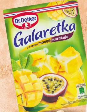 Galaretka o smaku mango-marakuja Dr. Oetker