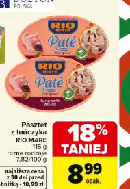 Pasztet z tuńczyka RIO MARE różne rodzaje