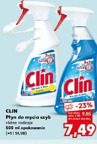 Clin Płyn do mycia szyb różne rodzaje