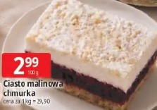 Ciasto malinowa chmurka