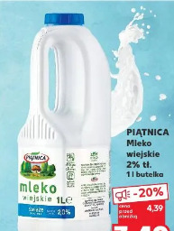 Piątnica Mleko wiejskie 2% tł.