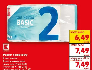 K-Classic Papier toaletowy basic 2-warstwowy
