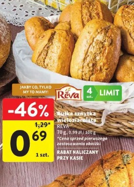 Bułka sznytka wieloziarnista Reva