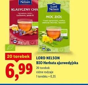 Lord Nelson BIO Herbata ajurwedyjska