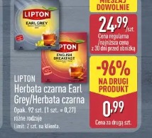 Lipton Herbata czarna Earl Grey/Herbata czarna