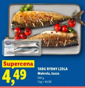 Targ Rybny Lidla Makrela, tusza