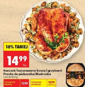 Kurczak faszerowany kaszą i grzybami Prosto do piekarnika Biedronka