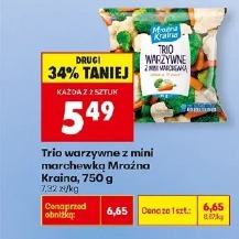 Trio warzywne z mini marchewką Mroźna Kraina