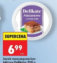 Serek mascarpone bez laktozy Delikate
