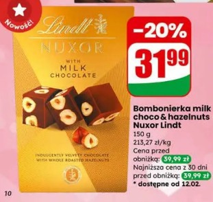 Bombonierka milk choco & hazelnuts Nuxor Lindt