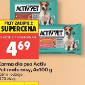 Activ Pet karma dla psa małe rasy, 4x100 g