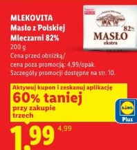 Mlekovita Masło z Polskiej Mleczarni 82%