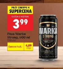 Piwo Warka Strong, 500 ml