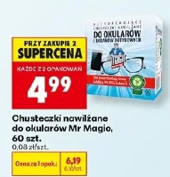 Chusteczki nawilżane do okularów Mr Magic