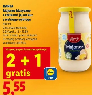 Kania Majonez klasyczny z żółtkami jaj od kur z wolnego wybiegy 