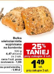 Bułka wieloziarnista wypiekana na kamieniu