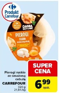 Pierogi ruskie ze smażoną cebulą Carrefour