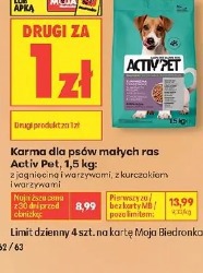 Activ Pet karma dla psów małych ras 1,5 kg