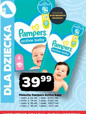 Pieluchy Pampers Active Baby