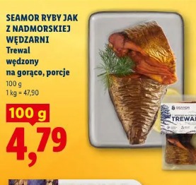 Seamor Ryby Jak z Nadmorskiej Wędzarni Trewal wędzony na gorąco, porcje