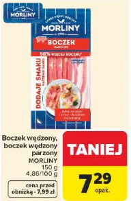 Boczek wędzony, boczek wędzony parzony MORLINY