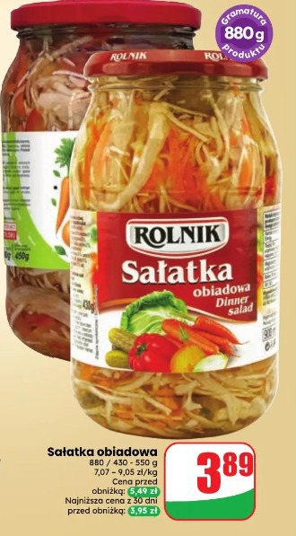 Sałatka obiadowa Rolnik